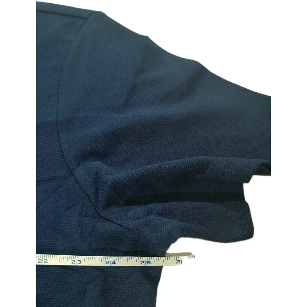 Banana Republic Men's XXL Luxe Touch Performance Tee 100% Cotton Blue Knit NWT